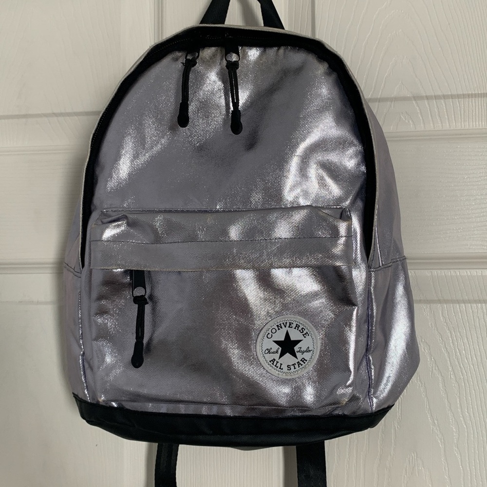 BLUE METALLIC BACKPACK